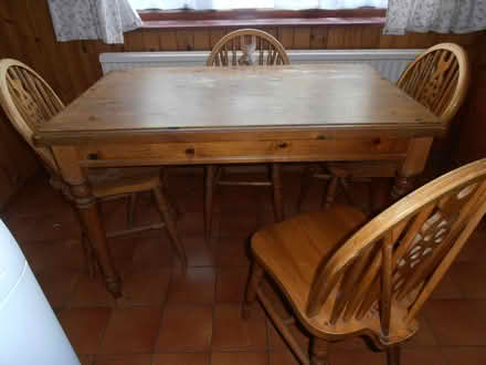Photo of free Pine table and chairs (Newnham RG27) #2