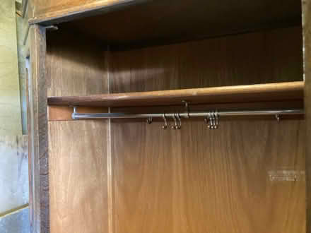 Photo of free 1950’s english 6 sided Solid Oak Hall cupboard (Fairlight TN35) #3