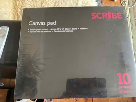 Photo of free Artists canvas pad (Near Bromley bus garage BR2) #1