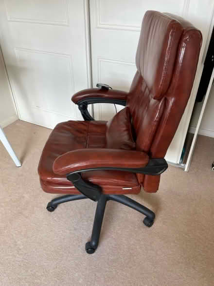 Photo of free Faux leather computer chair (Bisley, GU24) #4