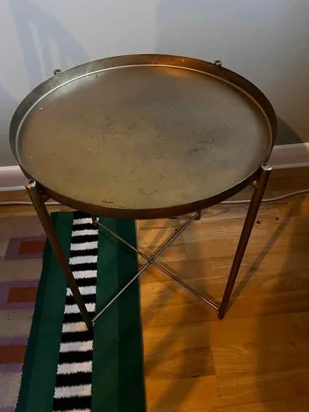 Photo of free Round side table, Dark gold (Sydenham / Penge SE26) #1