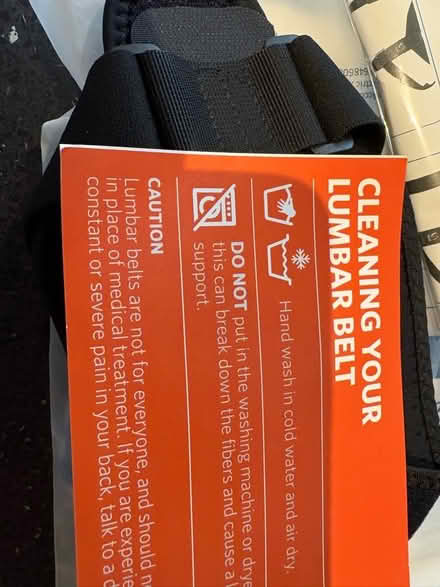 Photo of free New in packet Lumbar Belt (Oswestry SY11) #3