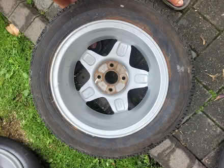 Photo of free 14" Alloy wheels+ tyres 4x100pcd (Winsford Cheshire CW7) #4