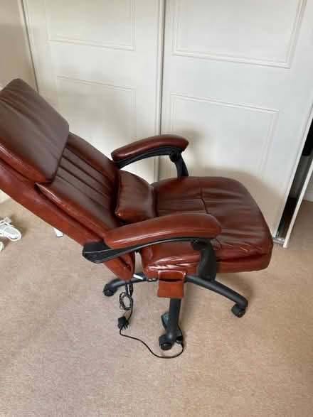 Photo of free Faux leather computer chair (Bisley, GU24) #3