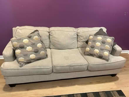 Photo of free Pullout sofa + cushions (Capitol View) #1