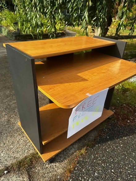 Photo of free Oak table & chairs/china hutch + (Near Westwood and lougheed) #3