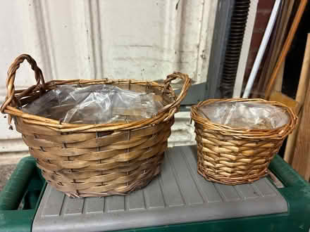 Photo of free Two basket house plant pots (Great Boughton CH3) #1