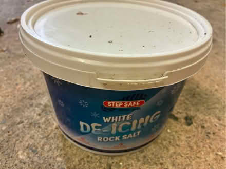 Photo of free Tub White de icing rock salt (Great Boughton CH3) #1