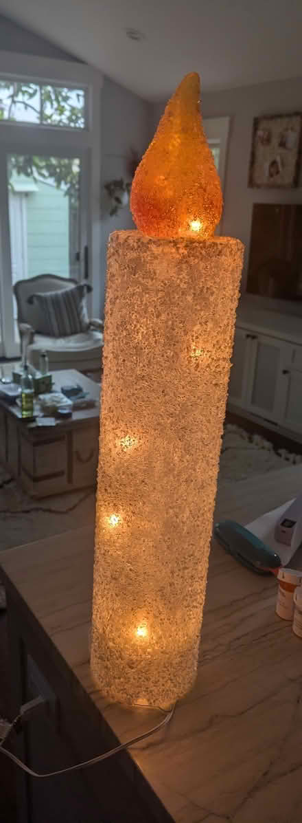 Photo of free Decorative lighted candle (94040) #1