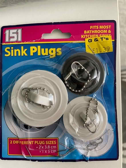 Photo of free Sink plugs (BH118SF Kinson/West Howe) #1