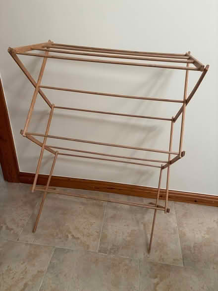Photo of free 2 wooden folding clothes airers (Kirkby Lonsdale LA6) #1