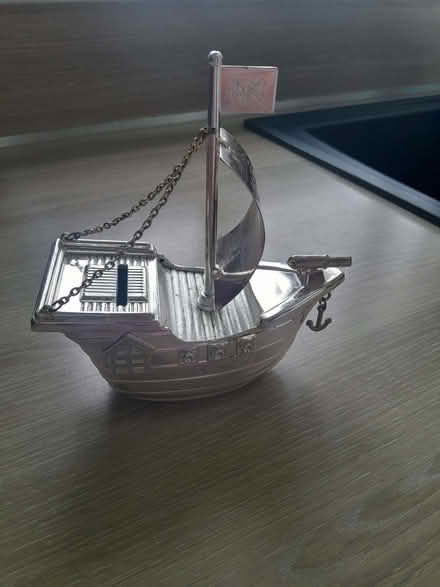 Photo of free Silver pirate money box (Southport PR9) #1