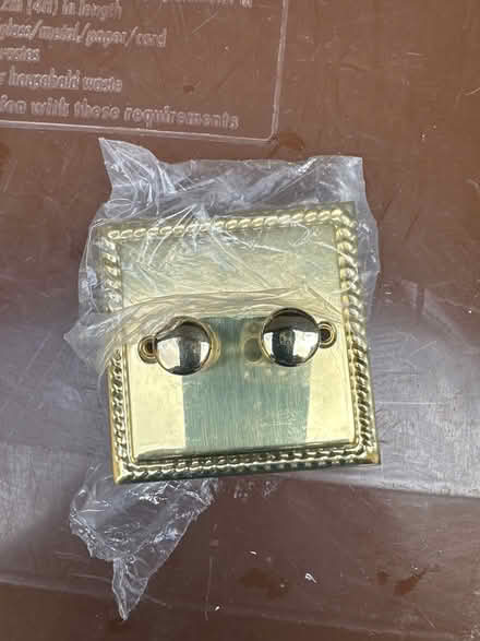 Photo of free Double brass dimmer light switch (Ascot SL5) #1