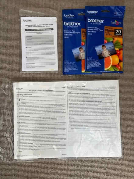 Photo of free Brother printer photo paper (KT13 Weybridge) #3