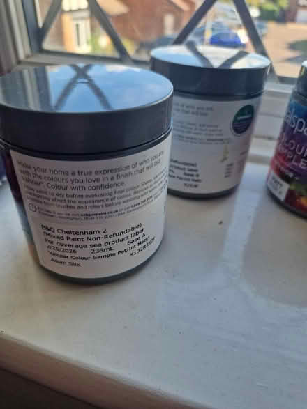 Photo of free 4 x Valspar sample pots in pale shades (Up Hatherley GL51) #1