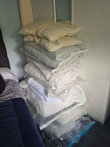 Photo of free duvets (mixed sizes) and pillows (Altrincham WA15) #1