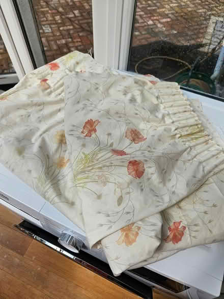 Photo of free Pair of Faded Curtains (Ibstock LE67) #2
