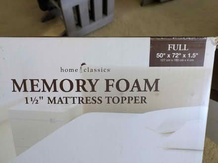 Photo of free memory foam mattress topper (San Carlos Flats) #1