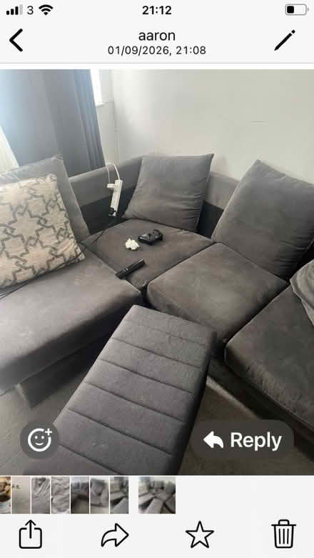 Photo of free Corner settee (Marston Green B37) #2
