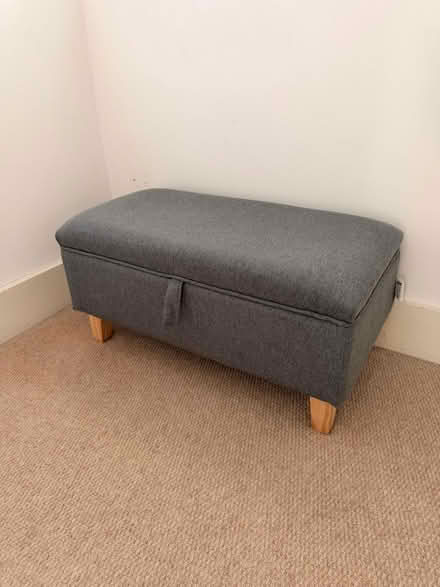 Photo of free Grey footstool (Vicarage Road) #1