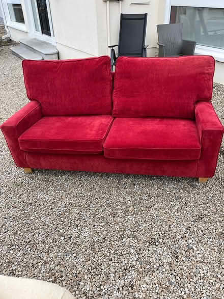 Photo of free Red Couch (Cabinteely, Dublin) #1