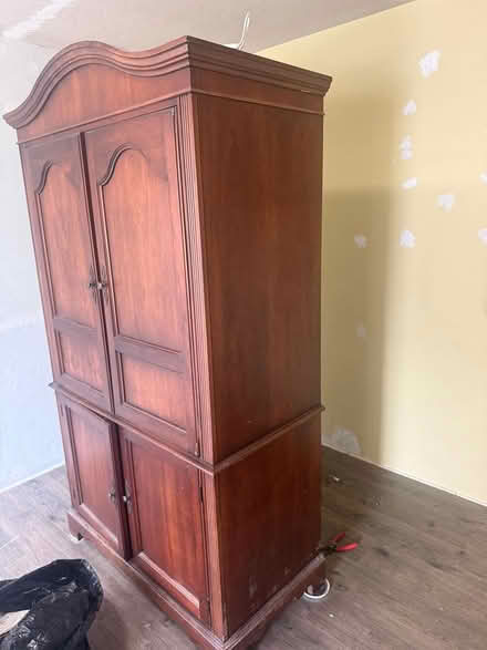 Photo of free Large Solid Wood TV Armoire (1810 main street) #4