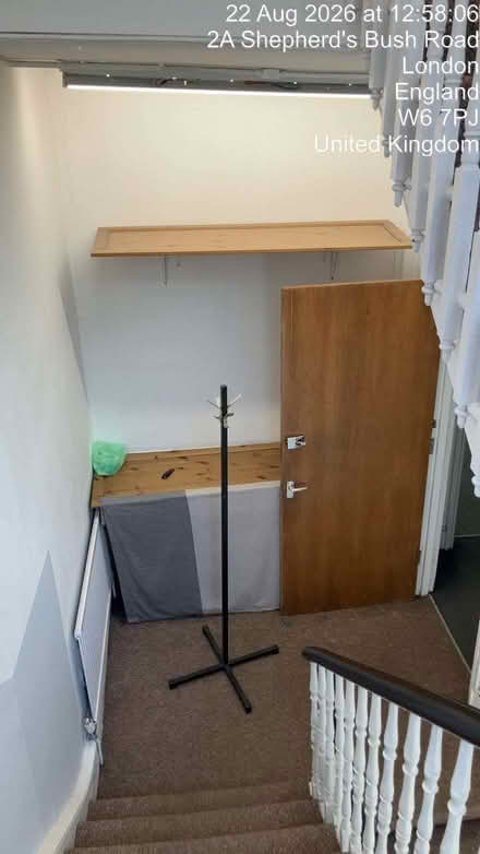 Photo of free Clothes rack, metal stand, red leather stools (Shepherds Bush W6) #4