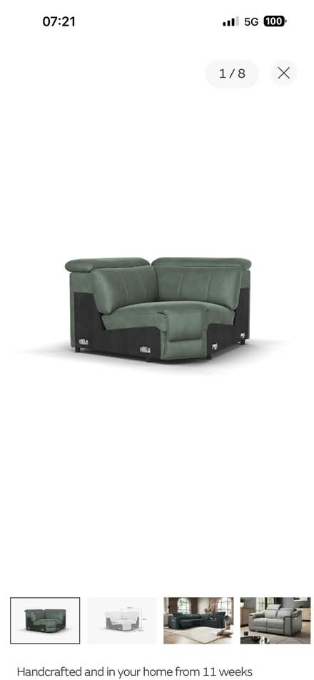 Photo of free corner sofa module green (Gateford S81) #1
