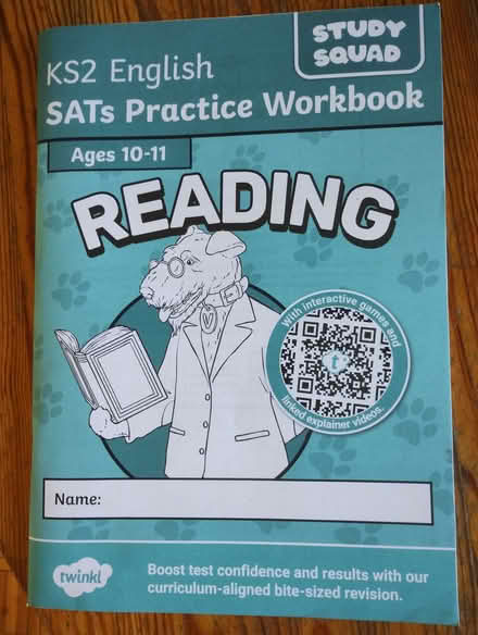 Photo of free KS2 SATs reading practice workbook (Crosspool S10) #1