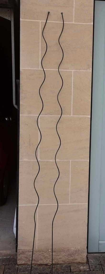 Photo of free 2 metal spiral garden stakes (Bear Flat BA2) #1