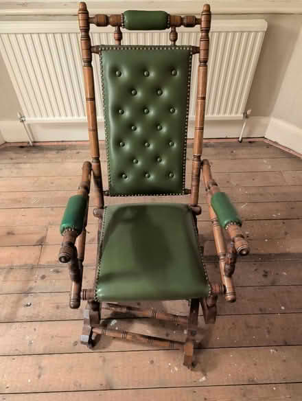 Photo of free Antique green rocking chair (Strawberry Hill TW1) #1