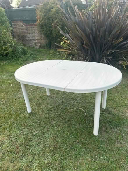 Photo of free White plastic table (Eastbourne BN21) #1