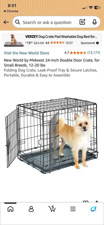 Photo of free Unused portable dog crate (Auburndale) #1
