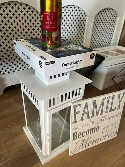 Photo of free F&M tin Jigsaw Candle lantern etc (East Croydon CR0) #1