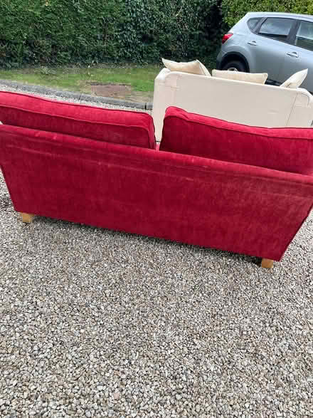 Photo of free Red Couch (Cabinteely, Dublin) #2