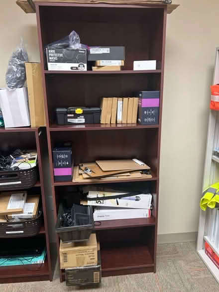 Photo of free 2 mahogany bookshelves (Navy Yard, SE DC) #2