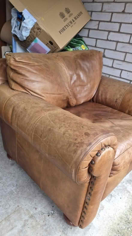 Photo of free Leather armchair (Bonnyrigg EH19) #2