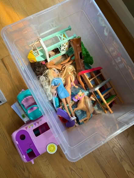 Photo of free Bin of Barbie/barbie toys (Silver Spring) #1