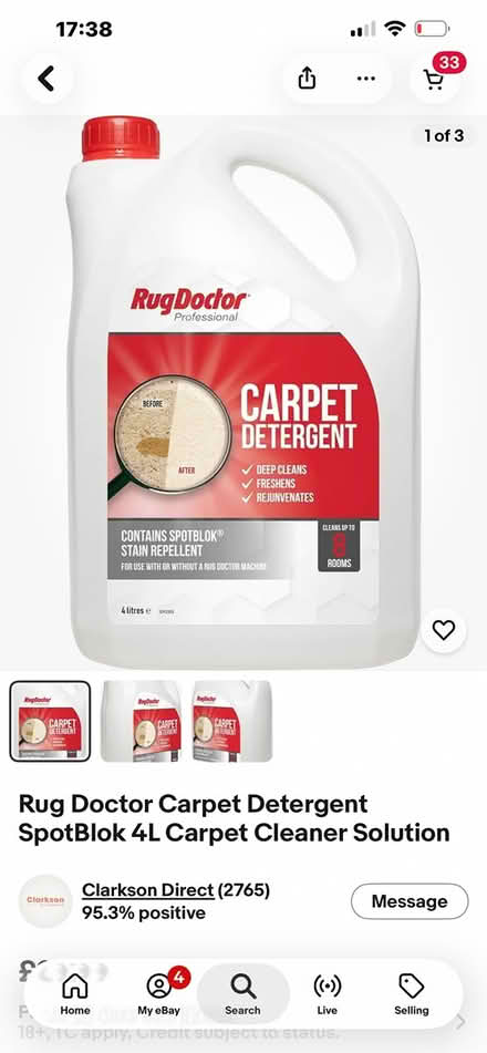 Photo of RUg Doctor Carpet detergent (West derby) #1