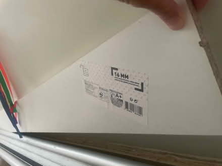 Photo of free Plank of white coated chipboard (Fareham central PO16) #4