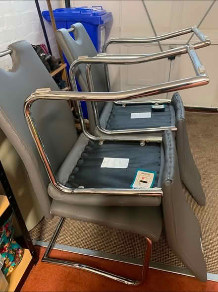 Photo of free 4 grey chairs (Stretford M32) #1