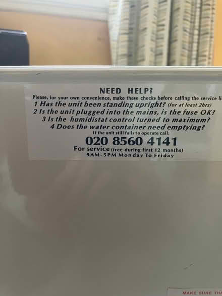 Photo of free De-humidifier. Three legged (Malvern Link WR14) #4