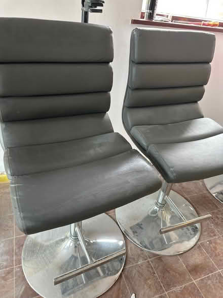 Photo of free 4 Grey bar stools (DE5 8PS) #2