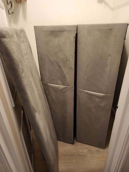 Photo of free Grey double bed split divan bed with storage drawer (Earls Court SW5) #1