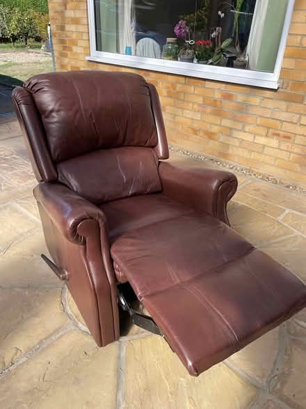 Photo of free Leather chair & settee (Hethersett, NR9) #3
