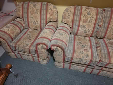 Photo of free Armchair and two seater couch (Bray) #1