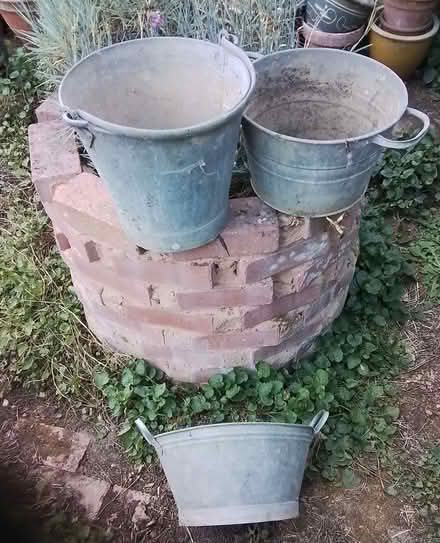 Photo of free 3 metal planters (East Farleigh ME15) #1