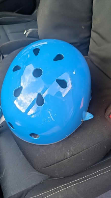 Photo of free Kids blue bike helmet (Urmston M41) #1