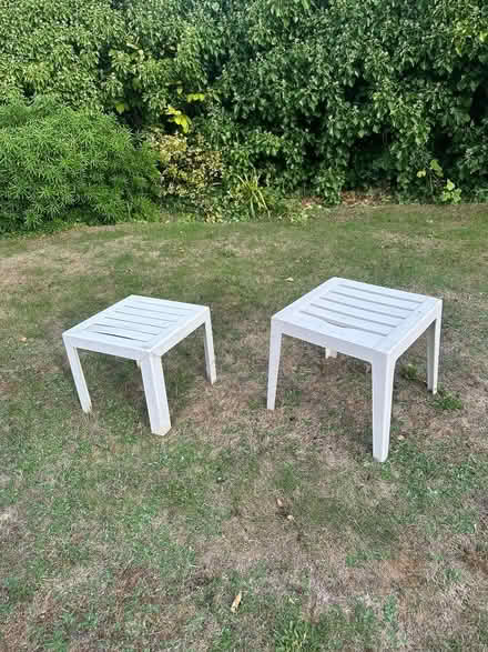 Photo of free Plastic Side Tables x 4 (Eastbourne BN21) #1