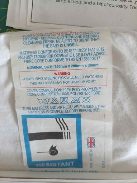 Photo of free Moses basket & stand (Fulwood PR2) #2